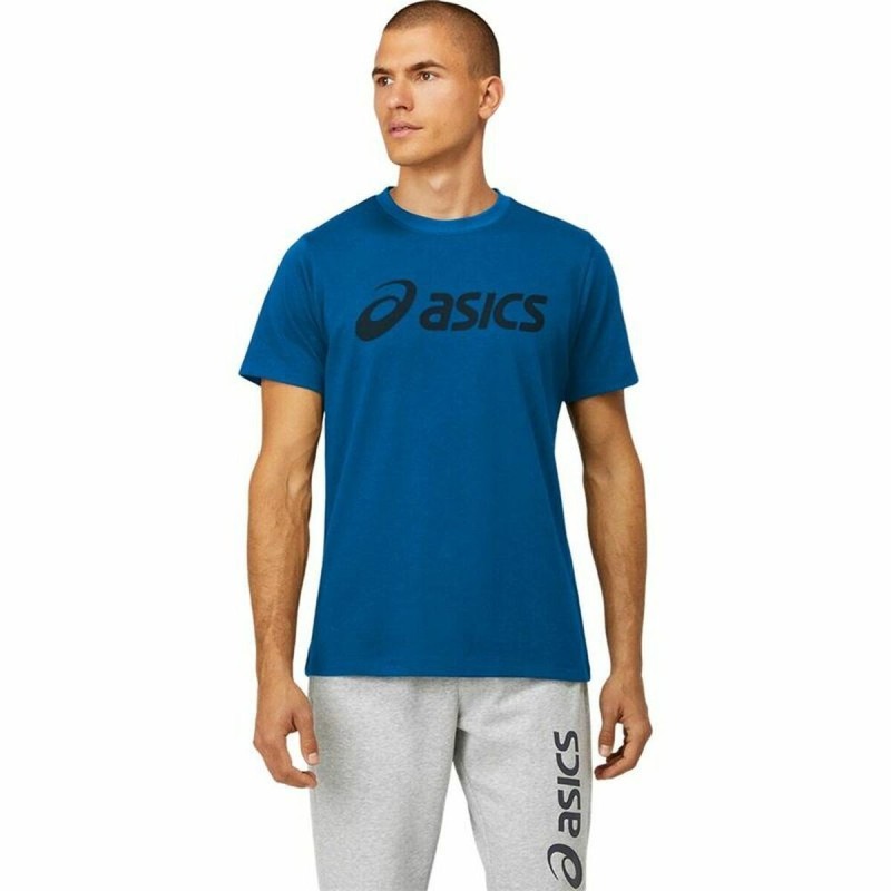 T-shirt à manches courtes homme Asics Big Logo Bleu - Acheter à 20,34 € seulement chez Collector's Boutique