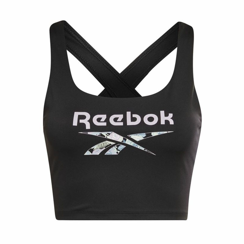 Soutien-gorge de Sport Reebok Yoga Floral Noir - Acheter à 20,34 € seulement chez Collector's Boutique