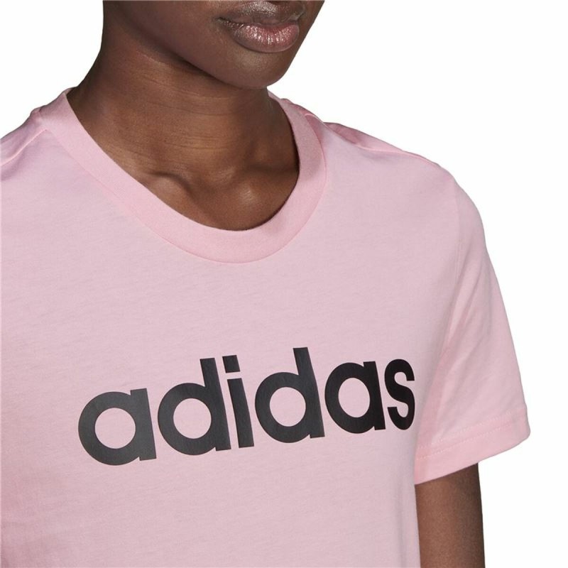 T-shirt à manches courtes femme Adidas Loungewear Essentials Slim Logo Rose - Acheter à 20,82 € seulement chez Collector's Bouti