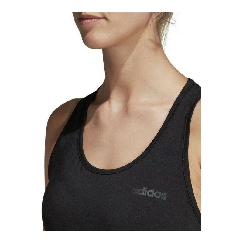 Maillot de Corps sans Manches pour Femme Adidas Design 2 Move Noir - Acheter à 22,63 € seulement chez Collector's Boutique