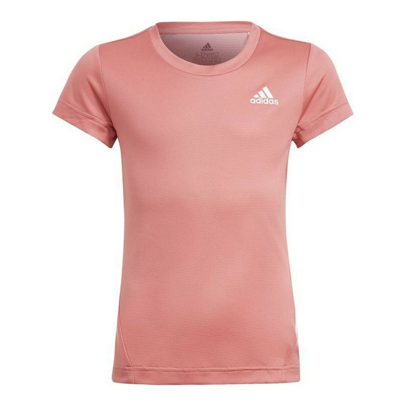 T shirt à manches courtes Enfant Adidas Aeroready Saumon - Acheter à 21,53 € seulement chez Collector's Boutique