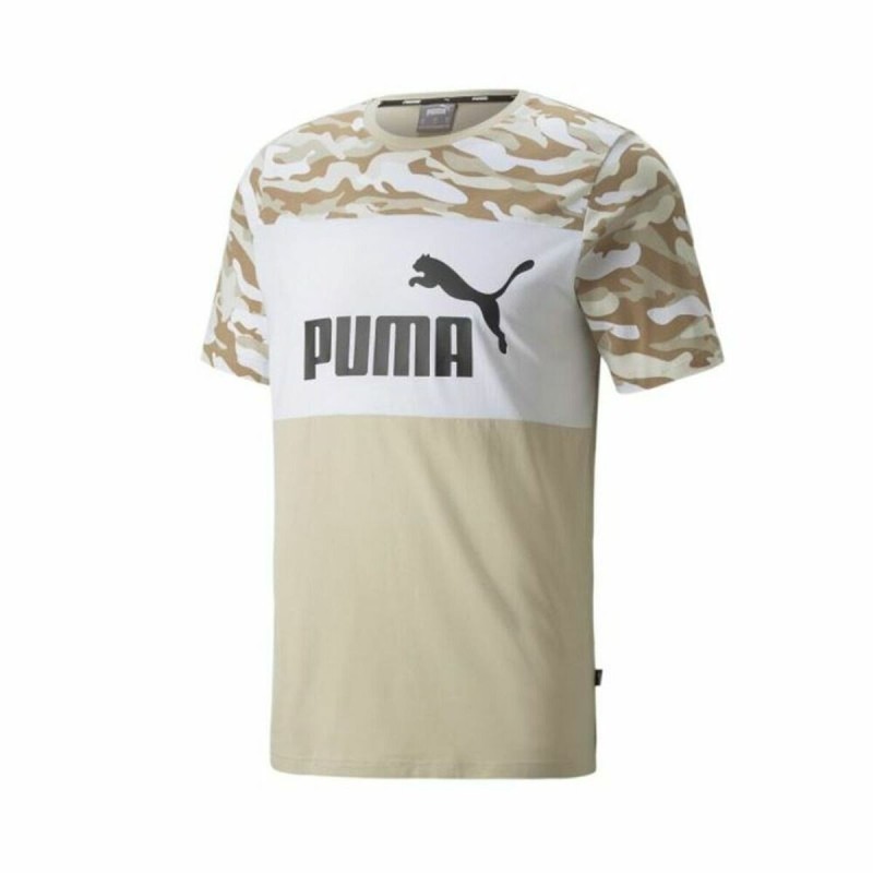 T-shirt à manches courtes homme Puma Essentials Camo Beige - Acheter à 23,88 € seulement chez Collector's Boutique