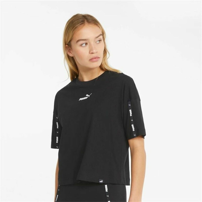 T-shirt à manches courtes femme PumaTape CropNoir - Acheter à 21,71 € seulement chez Collector's Boutique