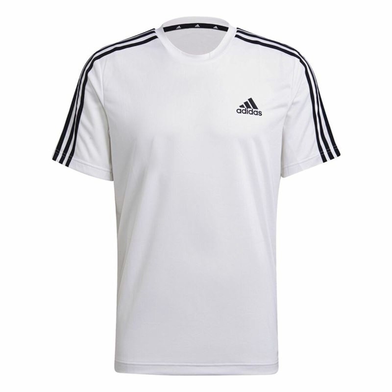 Chemisette aeroready Adidas D2M Sport 3 Bandas Blanc - Acheter à 22,79 € seulement chez Collector's Boutique