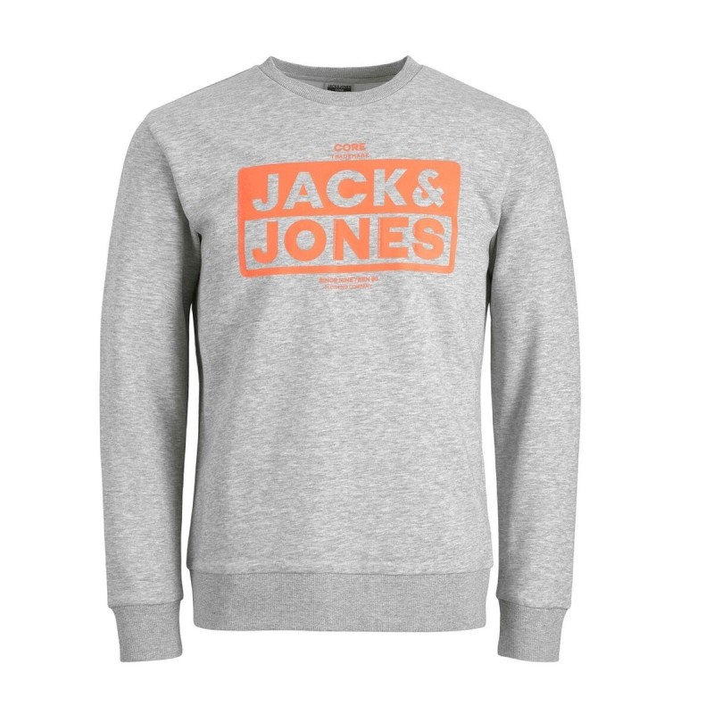 Sweat sans capuche homme Jack & Jones 12219815Gris - Acheter à 20,87 € seulement chez Collector's Boutique