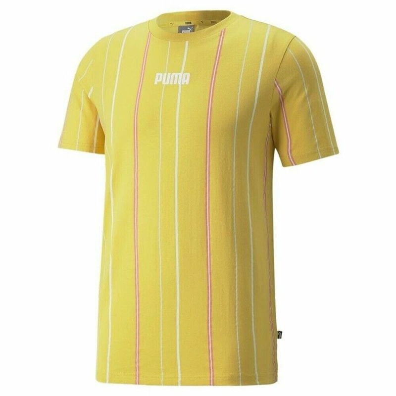 T-shirt à manches courtes homme Puma Modern Basics Stripe M Jaune - Acheter à 23,51 € seulement chez Collector's Boutique