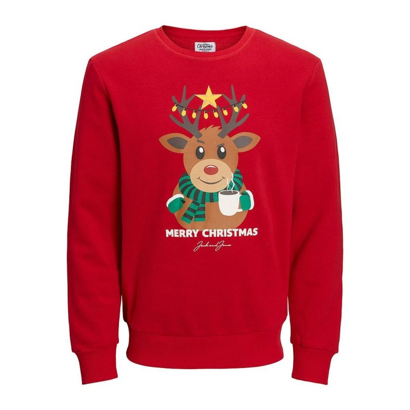 Sweat sans capuche homme JORTOONJack & Jones 12219685Rouge - Acheter à 22,22 € seulement chez Collector's Boutique