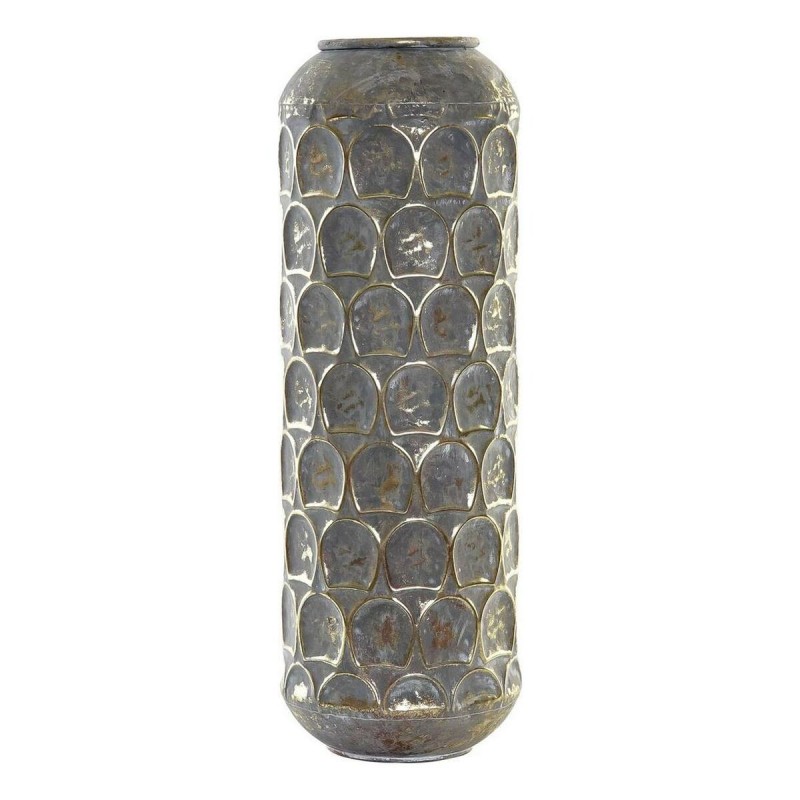 Vase DKD Home Decor Gris Métal Oriental (19 x 19 x 47 cm) - Acheter à 32,80 € seulement chez Collector's Boutique