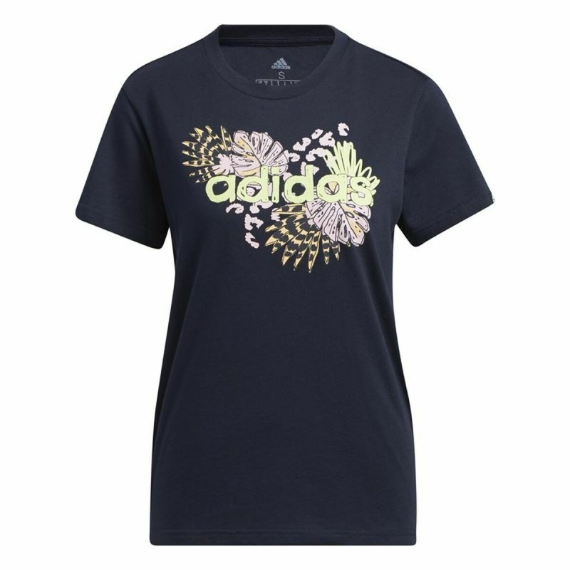 T-shirt à manches courtes femme Adidas Farm Print Graphic Bleu foncé - Acheter à 25,78 € seulement chez Collector's Boutique