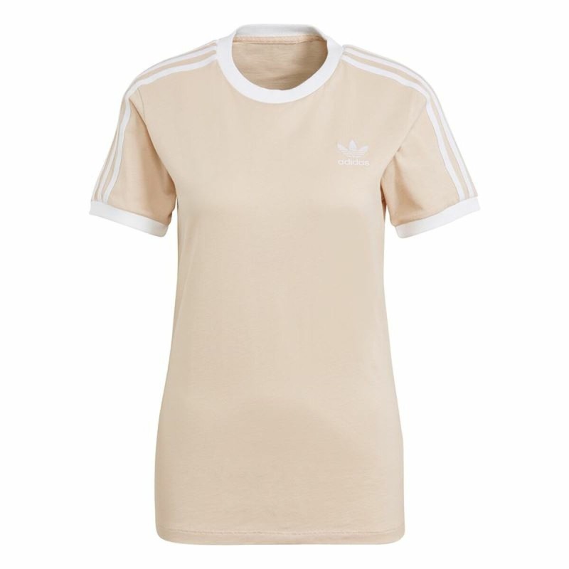 T-shirt à manches courtes femme Adidas Classics 3 Stripes Beige - Acheter à 25,84 € seulement chez Collector's Boutique