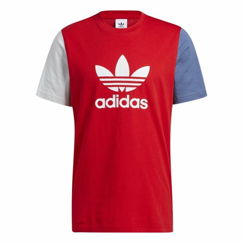 T-shirt à manches courtes homme Adidas Blocked Trefoil Rouge - Acheter à 25,84 € seulement chez Collector's Boutique