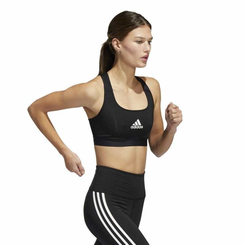 Soutien-gorge de Sport Adidas Powerreact Noir - Acheter à 26,86 € seulement chez Collector's Boutique