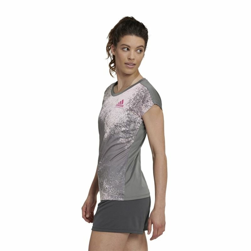 T-shirt à manches courtes femme Adidas Gris foncé - Acheter à 26,86 € seulement chez Collector's Boutique