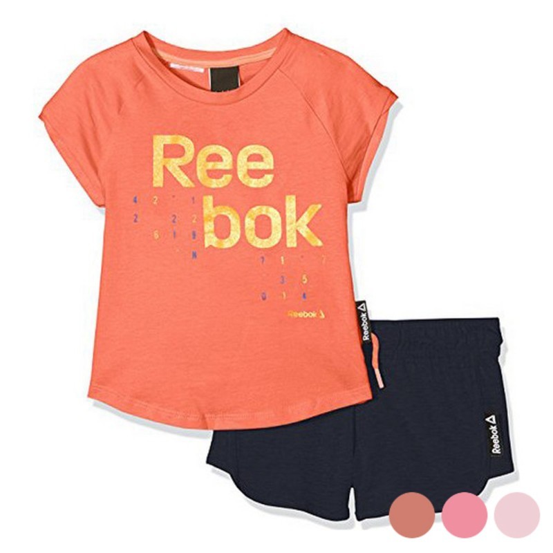 Ensemble de Sport pour Enfants Reebok G ES SS Orange - Acheter à 24,68 € seulement chez Collector's Boutique