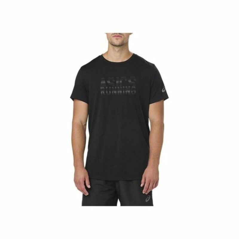 T-shirt à manches courtes homme Asics GRAPHIC SS TOP Noir (USA) - Acheter à 25,19 € seulement chez Collector's Boutique