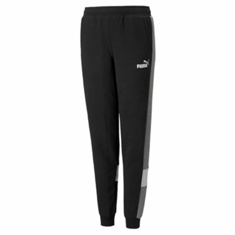 Pantalons de Survêtement pour Enfants Puma Essentials+ Colorblock K Noir Enfants - Acheter à 28,04 € seulement chez Collector's 