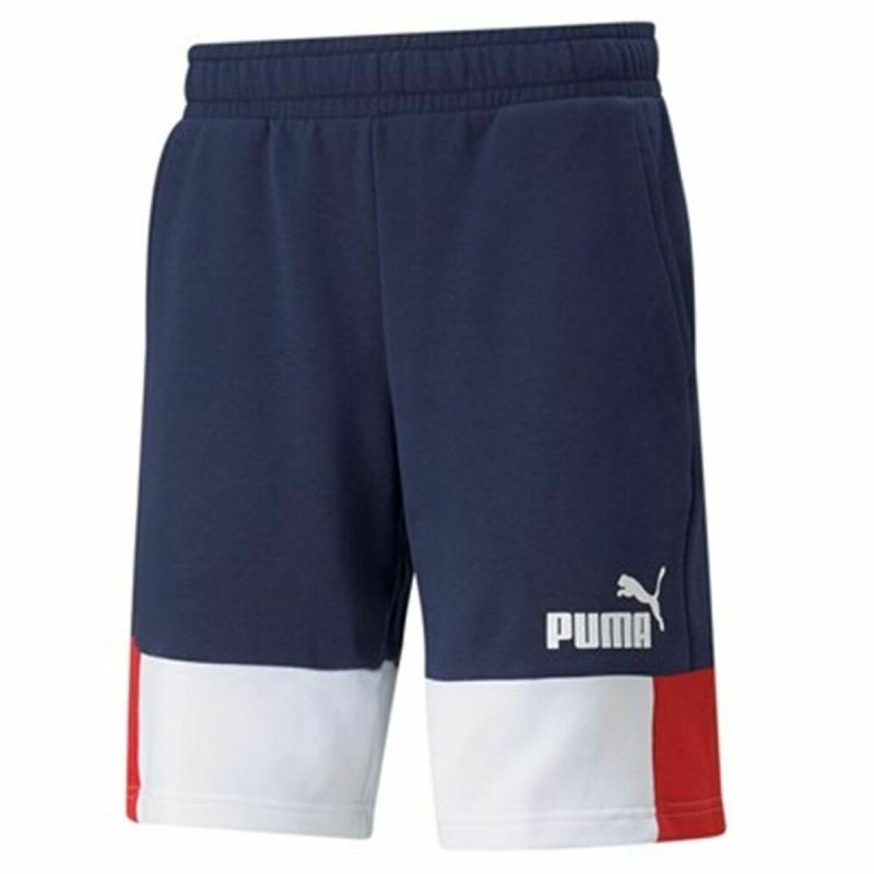 Short de Sport pour Homme Puma Essentials+ Block Bleu foncé - Acheter à 29,30 € seulement chez Collector's Boutique