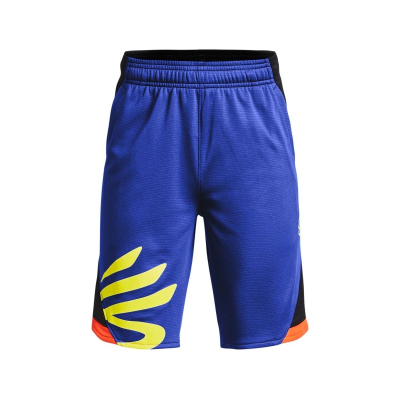 Short de Sport pour Enfants Under Armour Curry Splash Basket-ball Bleu - Acheter à 30,76 € seulement chez Collector's Boutique