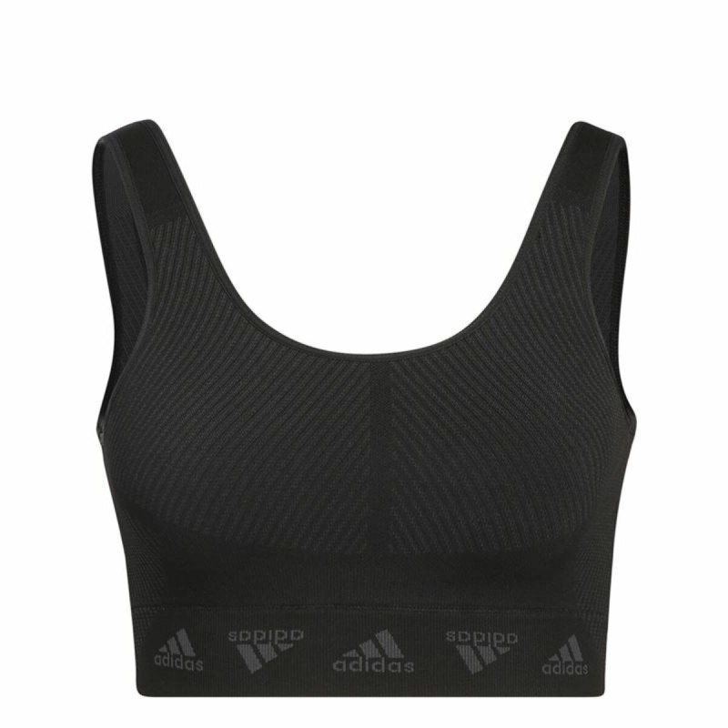 Soutien-gorge de Sport Adidas Aeroknit Noir - Acheter à 30,94 € seulement chez Collector's Boutique