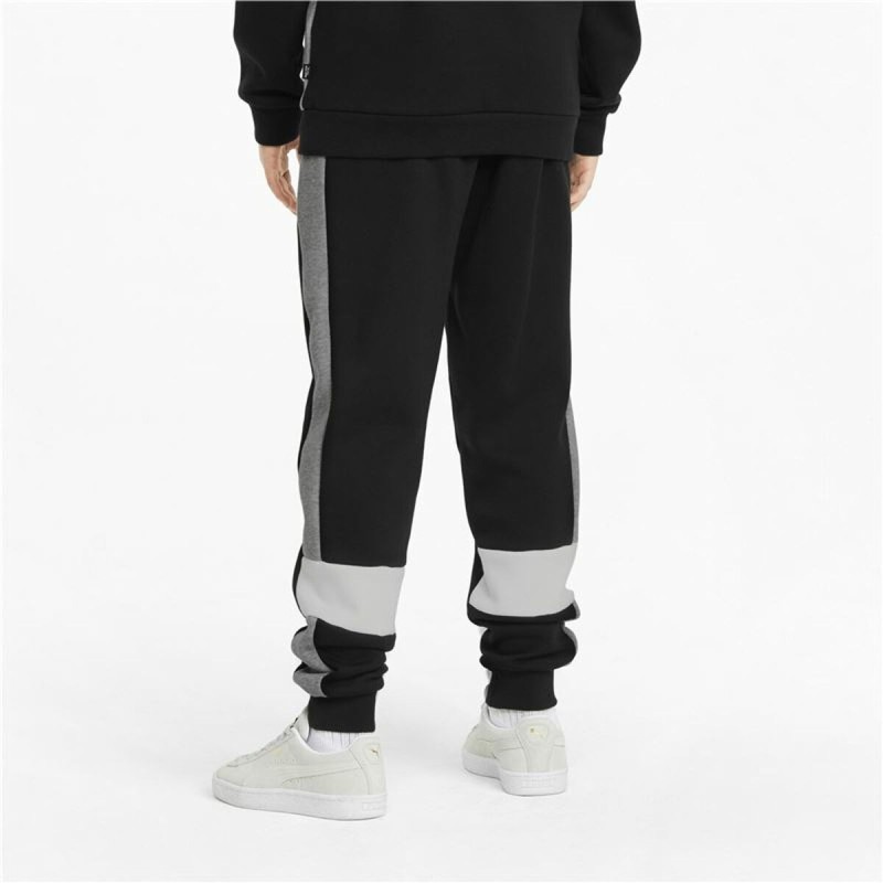 Pantalons de Survêtement pour Enfants Puma Essentials+ Colorblock Noir Enfants - Acheter à 33,47 € seulement chez Collector's Bo