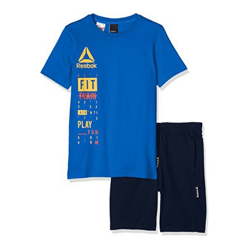 Ensemble de Sport pour Enfants Reebok BK4380 Bleu - Acheter à 30,80 € seulement chez Collector's Boutique