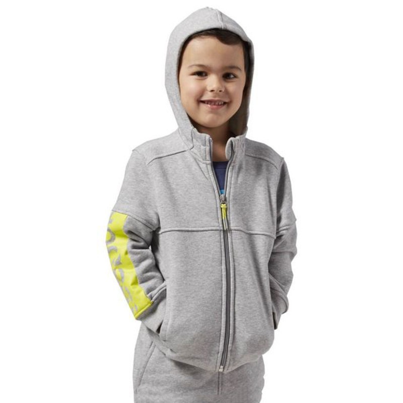 Sweat à capuche enfant Reebok B ES FL FZ HDY Gris - Acheter à 30,80 € seulement chez Collector's Boutique