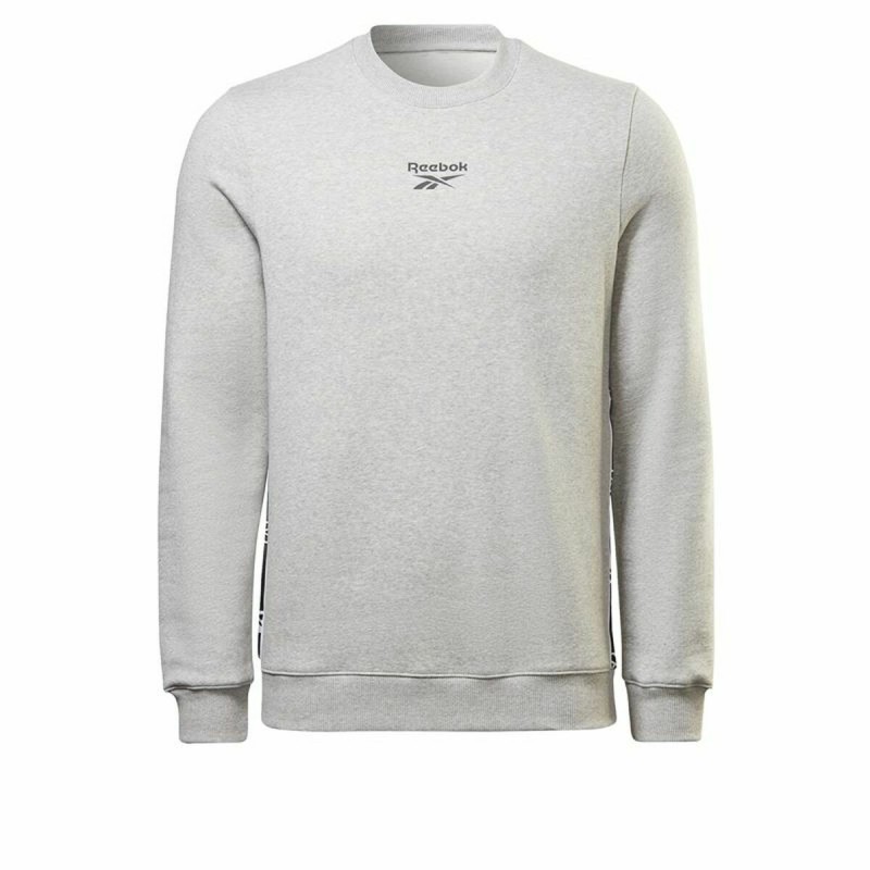 Sweat sans capuche homme Reebok Identity Tape Crew Gris - Acheter à 35,35 € seulement chez Collector's Boutique