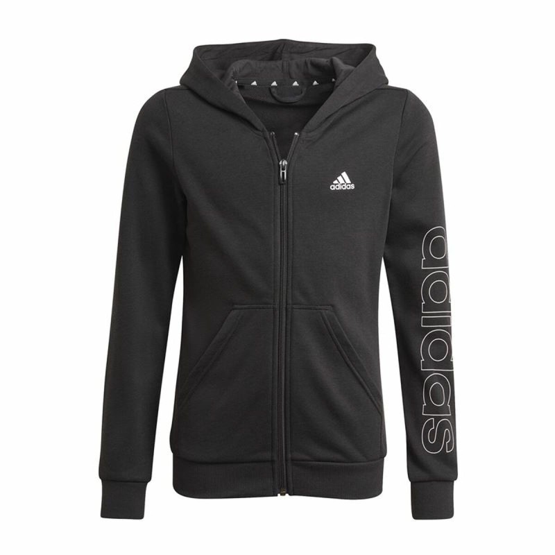 Veste de Sport pour Enfants Adidas Essentials Full-Zip Noir - Acheter à 35,35 € seulement chez Collector's Boutique