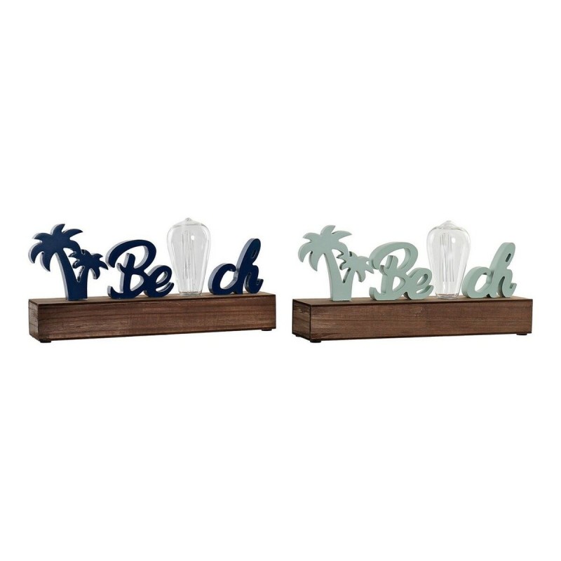 Figurine Décorative DKD Home Decor Beach LED Bois MDF (2 pcs) (34 x 8 x 16 cm) - Acheter à 27,41 € seulement chez Collector's Bo