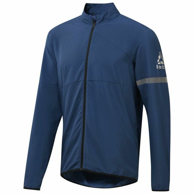 Veste de Sport pour Homme Reebok Run Woven Bleu foncé - Acheter à 35,88 € seulement chez Collector's Boutique