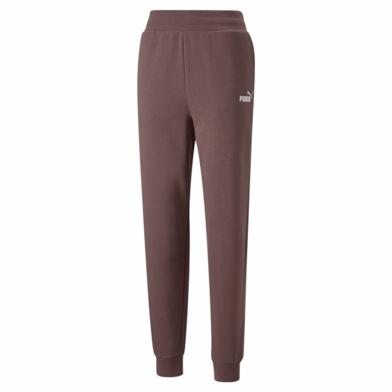 Pantalon de Survêtement pour Adultes Puma Ess+ Embroidery High-Waist Marron Femme - Acheter à 36,94 € seulement chez Collector's