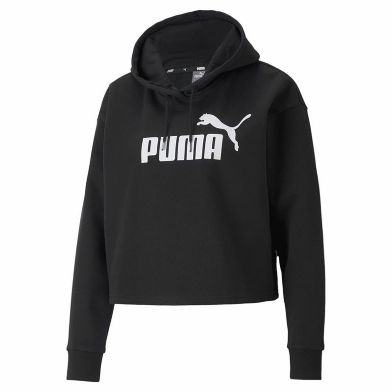 Sweat à capuche femme Puma Essentials Cropped Logo Noir - Acheter à 36,94 € seulement chez Collector's Boutique