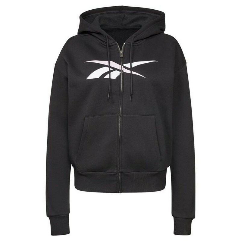 Veste de Sport pour Femme Reebok Training Essentials Vector Full-Zip Noir - Acheter à 39,48 € seulement chez Collector's Boutiqu