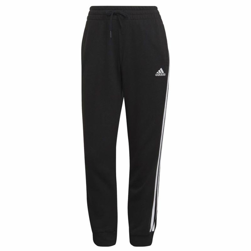 Pantalon de sport long Adidas Essentials Studio Lounge Cuffed 3 Stripes Femme Noir - Acheter à 39,29 € seulement chez Collector'