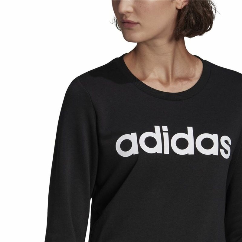 Sweat sans capuche femme Adidas Essentials Logo Noir - Acheter à 39,29 € seulement chez Collector's Boutique