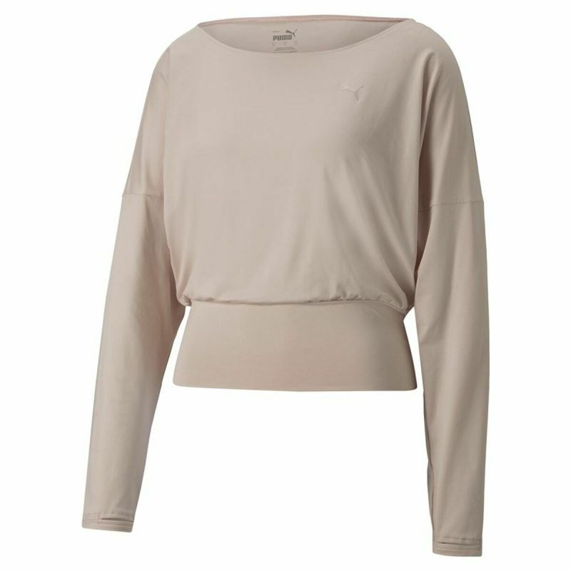 Sweat sans capuche femme Puma Studio Yogini Lite Saumon - Acheter à 40,08 € seulement chez Collector's Boutique