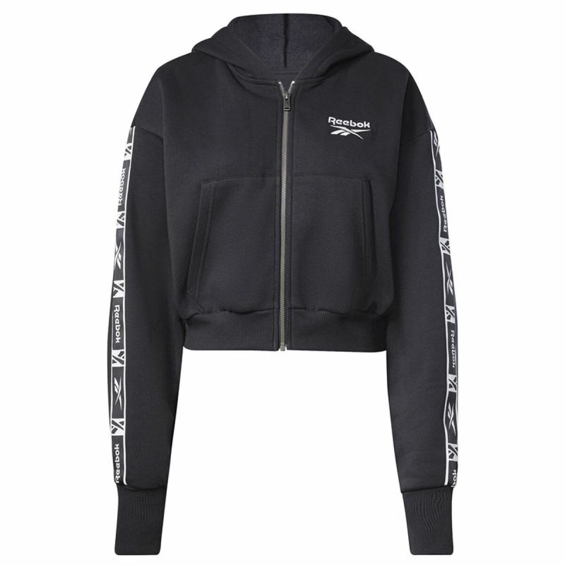 Veste de Sport pour Femme Reebok Tape Pack Full Zip Noir - Acheter à 43,21 € seulement chez Collector's Boutique