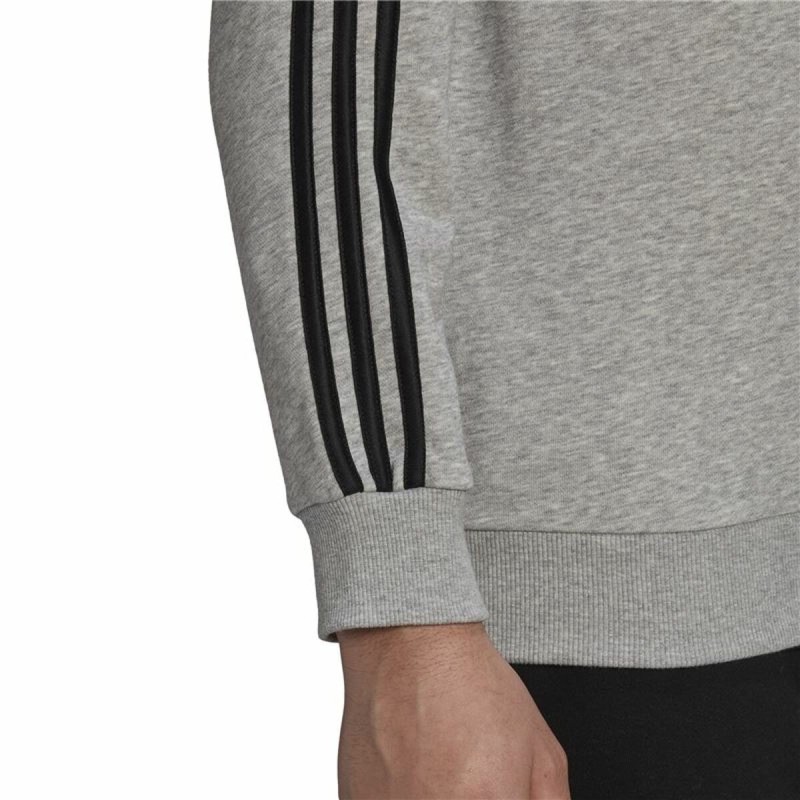 Sweat sans capuche homme Adidas Essentials French Terry 3 Stripes Gris - Acheter à 43,21 € seulement chez Collector's Boutique