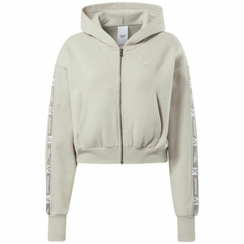 Sweat à capuche femme Reebok Tape Pack W Moonstone Beige - Acheter à 43,45 € seulement chez Collector's Boutique