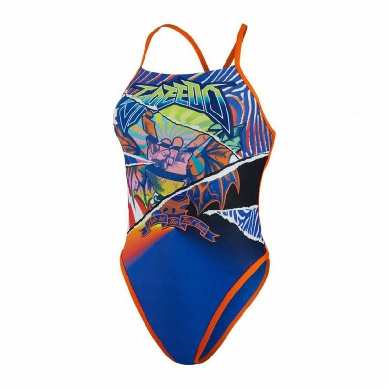 Maillot de bain femme Speedo Placement Ribbonback Bleu - Acheter à 48,98 € seulement chez Collector's Boutique