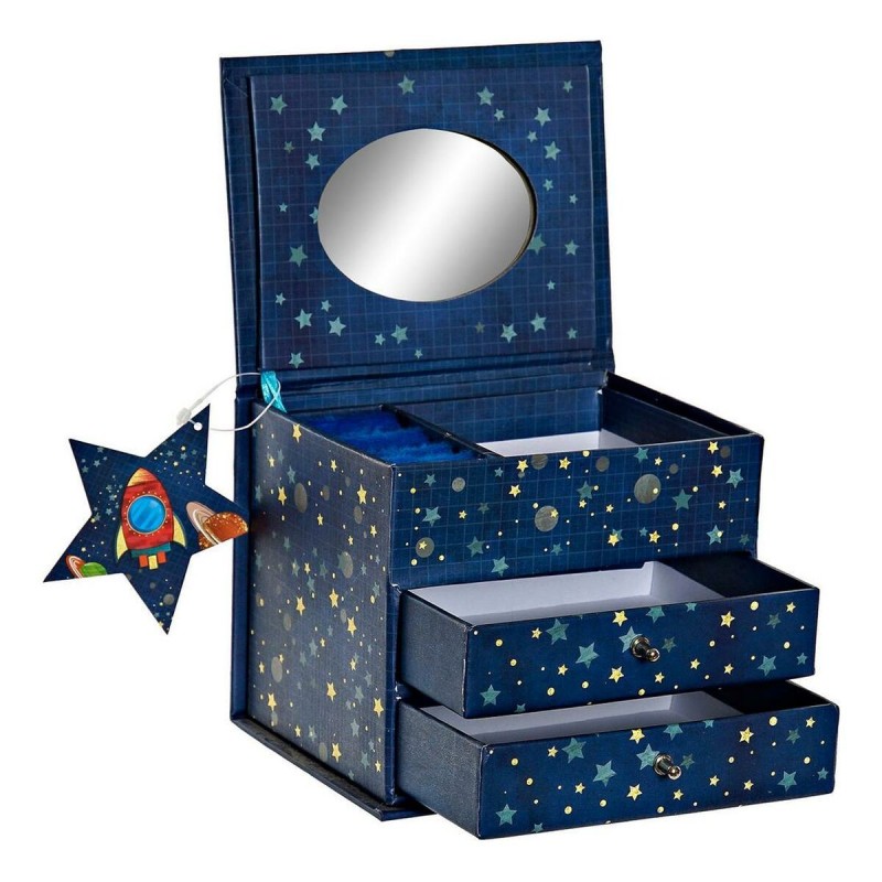 Boîte à bijoux DKD Home Decor 8424001728213 Cosmos (13 x 10 x 10.2 cm) - Acheter à 7,03 € seulement chez Collector's Boutique