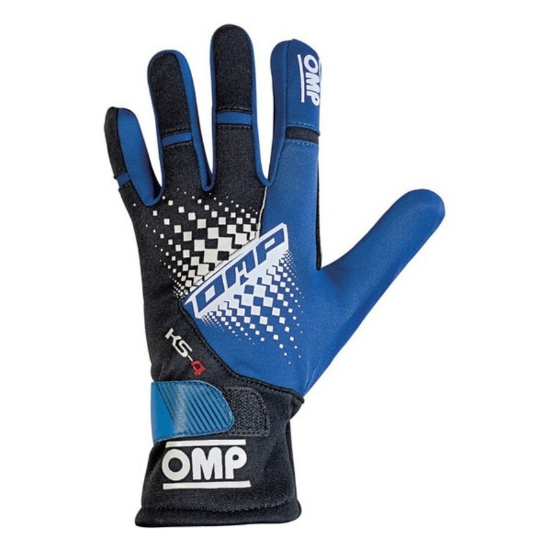 Gants de conduite pour hommes OMP MY2018 Bleu Noir - Acheter à 43,57 € seulement chez Collector's Boutique