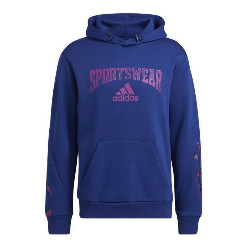 Sweat à capuche homme Adidas Reverse Retro Future Icons Bleu - Acheter à 46,32 € seulement chez Collector's Boutique