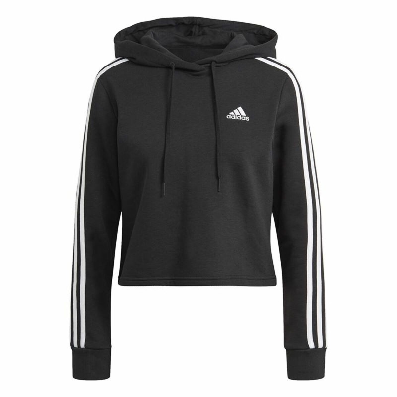 Sweat à capuche femme Adidas Essentials 3 Stripes Noir - Acheter à 47,15 € seulement chez Collector's Boutique