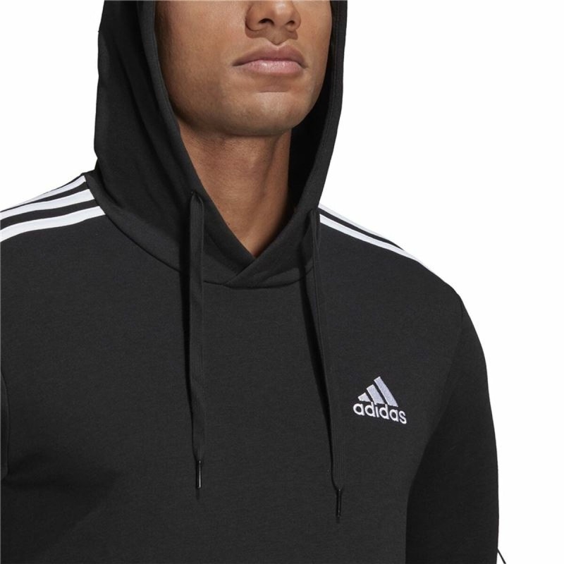 Sweat à capuche homme Adidas Essentials 3 Stripes Noir - Acheter à 47,15 € seulement chez Collector's Boutique