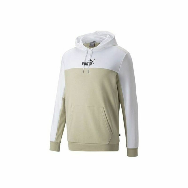 Sweat à capuche homme Puma Essentials+ Block M Beige - Acheter à 49,78 € seulement chez Collector's Boutique