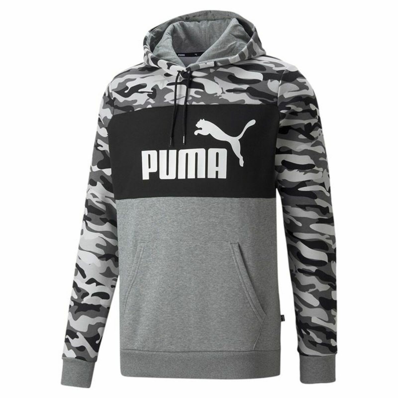 Sweat à capuche homme Puma ESS Camo Noir Gris Blanc Camouflage - Acheter à 48,02 € seulement chez Collector's Boutique