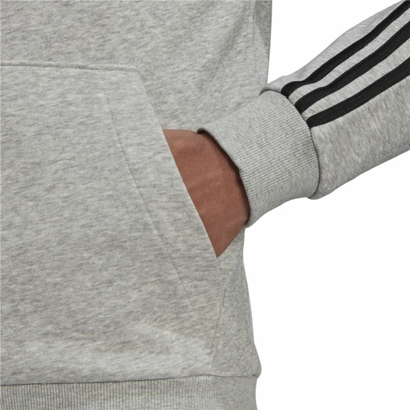 Sweat à capuche homme Adidas Essentials 3 Stripes Gris clair - Acheter à 49,78 € seulement chez Collector's Boutique