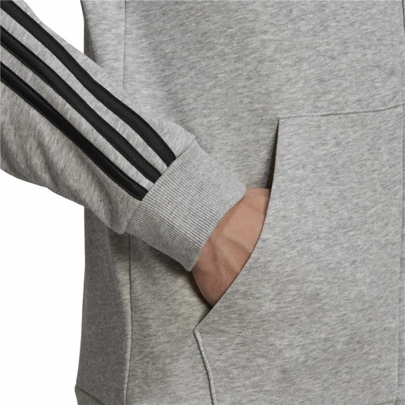 Veste de Sport pour Homme Adidas Essentials French Terry 3 Stripes Gris - Acheter à 51,07 € seulement chez Collector's Boutique