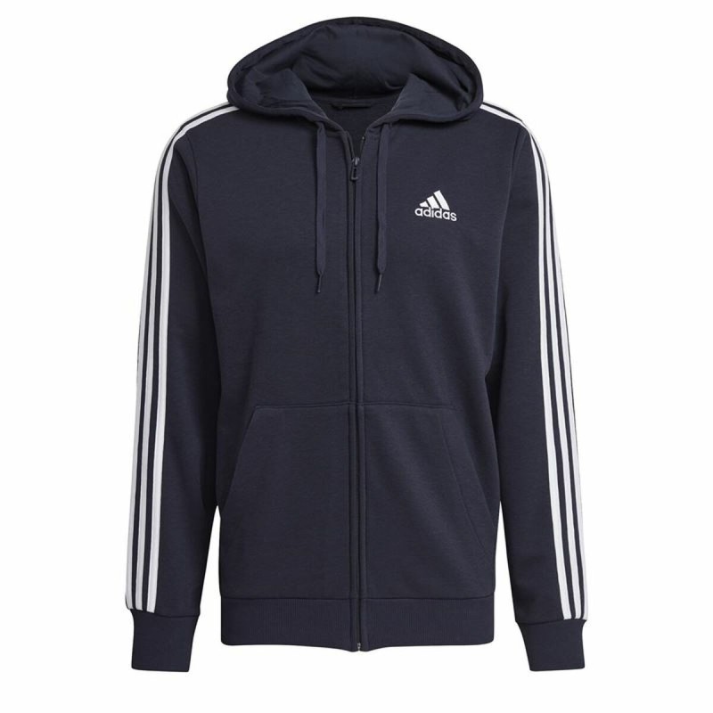 Veste de Sport pour Homme Adidas Essentials French Terry 3 Bleu foncé - Acheter à 51,07 € seulement chez Collector's Boutique